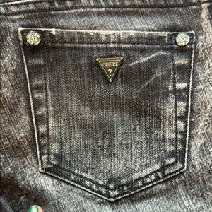 GUESS Black Denim Foxy Skinny leg Jeans for Women